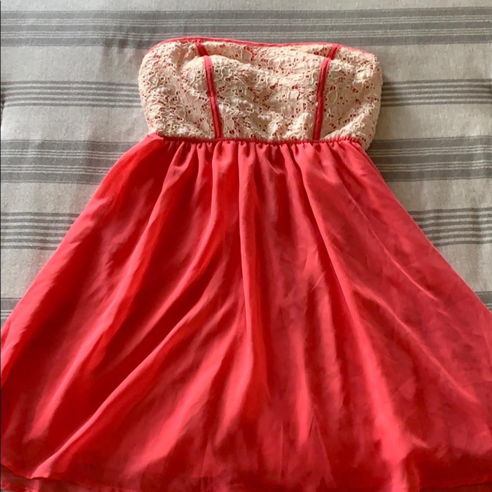 Coral summer dress
